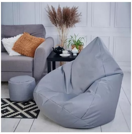 Supplies sedací vak outdoor relax nesnímateľný poťah polyester v šedej farbe