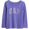Detské tričko GAP V-FRCH LS BF LOGO TEE modrá mix