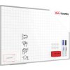 ALLboards Suchostíratelná tabule 150×100 cm s hliníkovým rámem, magnetickou fólií (mřížka) a sadou příslušenství, TE1510KR