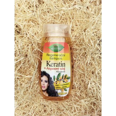BC Bione regeneračný šampón na lesk a hebkosť vlasov Keratin Argan 260 ml