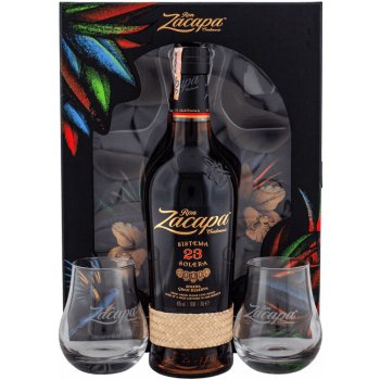 Zacapa Centenario 23 Solera 40% 0,7 l (dárčekové balenie 2 poháre)