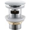 CERANO - Umývadlový výpust - 5/4“ click-clack s prepadom - 25/60mm - chróm