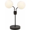 Emibig Nova stolová lampa 2x10 W čierna-opálová 1138/LN2