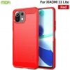 Gumený kryt MOFI Gentleness na Xiaomi Mi 11 Lite - Červená