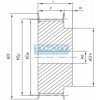 Remenica 40 14M 55 optibelt ZRS s predvŕtanou dierou