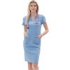 Perlička® Zdravotnícke šaty Mia Úplet® Bledomodrá Veľkosť: L, Farba: Bledomodrá