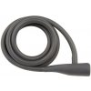 Zámek spirála PRO-T Plus M10 x 135cm Silicone - šedá