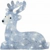 EMOS SK s.r.o. Lighting LED vianočný jelenček, 27 cm, vonkajší aj vnútorný, studená biela, časovač - DCFC06