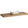 Laufen Lani Umývadlová doska 140 cm divoký dub výrez uprostred H4046811122671