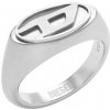 Diesel Fashion oceľový prsteň s logom DX1475040
