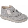 Befado detské papuče na suchý zips, sivé, veľkosť 22