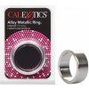 Kovový erekčný krúžok CalExotics Alloy Metallic Ring Medium, široký krúžok na penis