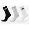 adidas Trefoil Cushion Crew Sock 6-Pack Black/ White/ Medium Grey Heather XS XS