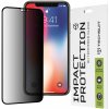 Techsuit 111D Privacy Celoplošné ochranné sklo s plným lepidlom pre iPhone X / XS / 11 Pro - Čierne