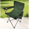 Haushalt international Haushalt international Skladacia kempingová stolička s vreckom na telefón, zelená