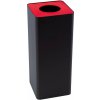 Odpadkový kôš na triedený odpad Caimi Brevetti Centolitri 100 L, červený