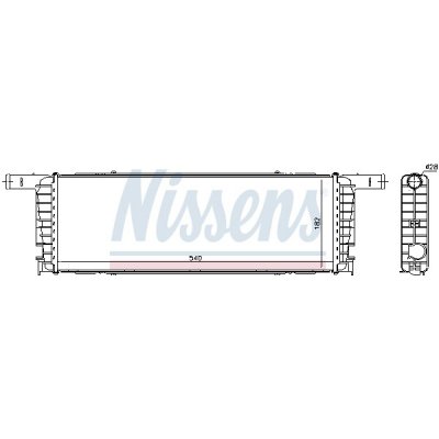 Chladič motora NISSENS 606434