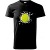 Tenisová loptička v triku - Klasické pánske tričko vyššej gramáže - XL ( Čierna )