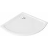 MEXEN - Flat sprchová vanička štvrťkruhová slim 100 x 100, biela 41101010
