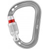 Petzl ROCHA SCREW LOCK LIGHT GRAY skrutkovacia karabína sivá