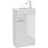 Skriňa Deftrans KIM s umývadlom, biela, 40 cm