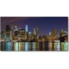 Foto obraz sklo tvrzené Manhattan noc 100x50 cm