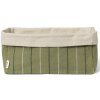 Ferm Living Košík na pečivo ITO 30 x 18 cm zelená bavlna