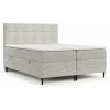 Svetlosivá boxspring posteľ s úložným priestorom 180x200 cm Urbaneo – Maison de Rêve
