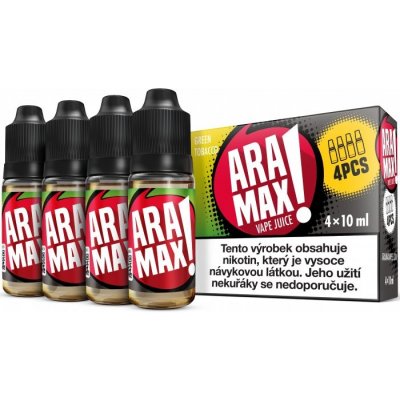 ARAMAX 4Pack Green Tobacco 4x10ml Síla nikotinu: 6mg