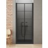 New Trendy New Soleo Black sprchové dvere 90 cm výklopné čierna matná/vzorované sklo D-0281A