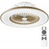 Noaton 11056CR Vega, kávovohnedá, stropný ventilátor so svetlom