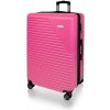 AVANCEA Škrupinový cestovný kufor DE2936 svetlo ružový L 76x50x33 cm
