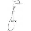 Sprchový systém SAT s pákovou batériou biela / chróm SATSSPHP