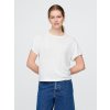 GAP Linen crop t-shirt Women's biela