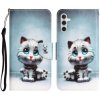 Peňaženkové 3D puzdro COLORED na Samsung Galaxy A54 5G – Modré oči