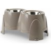 Stojan s miskami Ergo Feeder - 2 x 0,85 l 15,5 cm, výška 18,5 cm