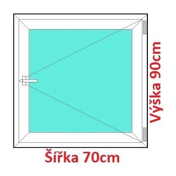 Soft Plastové okno 70x90 cm, otváravé