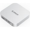 Orico MiniLink 9in1 USB-C HUB adaptér / dokovacia stanica M.2 SSD, strieborná