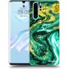 Picasee silikónový čierny obal pre Huawei P30 Pro - Green Gold