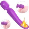 Sex HD Iris - 2-motorový vibračný masér s ohrevom (fialový)