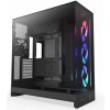 NZXT skříň H9 Flow RGB dvoukomorová ATX / 1x140 RGB mm / 1x 120mm RGB fan / prosklená / černá CM-H92FB-R1