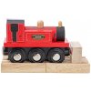 Bigjigs Rail Drevený vláčik Teriér červený