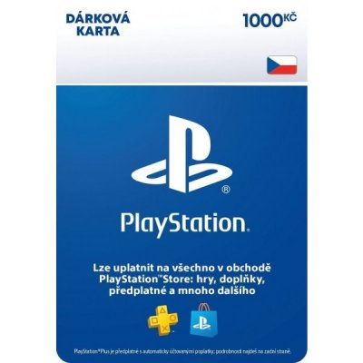 PlayStation Store predplatená karta 1000 Kč