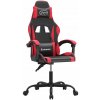 Herné kreslo VidaXL Herné kreslo čierno-červené