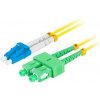Lanberg FO-LUSA-SD11-0020-YE SM LC/UPC-SC/APC duplex, 2m, žlutý