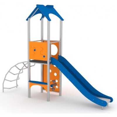 Playground System z nerezu so šmykľavkou 11054