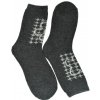 Dámske tmavosivé termo ponožky Cozy-Pattern