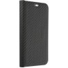Knižkové puzdro Luna Carbon čierne – Samsung Galaxy A53 5G