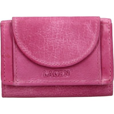 Lagen dámska mini peňaženka kožená W 2030 D růžová FUCHSIA
