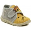 Befado 465P109 LEV šedo žlté detské papuče - EU 21